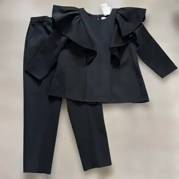 새상품 & NOSTALGIA 노스탤지어 세레모니 수트 셋업 블랙 M