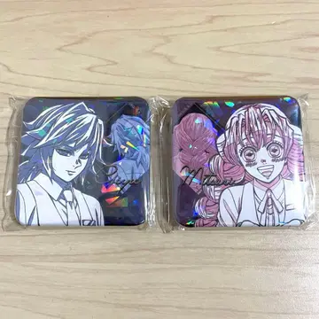 귀멸의 칼날 모크테일 로또 복권 글리터 캔뱃지 기유 미츠리