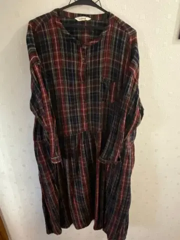 soulberry 체크 무늬 긴팔 원피스