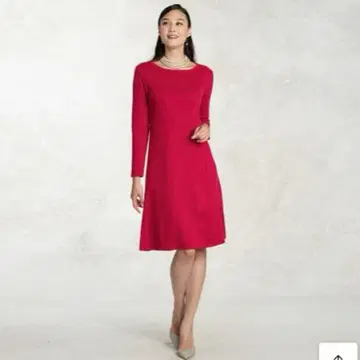 kayme [세탁 가능한 니트] 밀라노 리브 니트 원피스 핑크