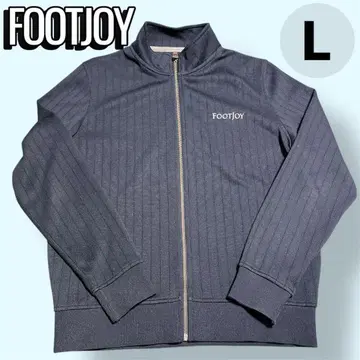 [ FOOTJOY ] 풀 집업 리브 니트 자켓 L 네이비