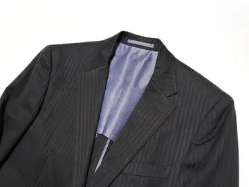 TIMOSHY EVEREST 블랙 스트라이프 테일러드 자켓 일본제