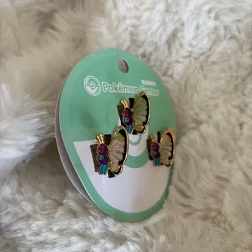 미사용 새상품 포켓몬 센터 한정판 버터플라이 치비 클립 3개 헤어 클립