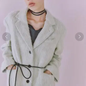 snidel 벨티드 오버사이즈 자켓 그레이