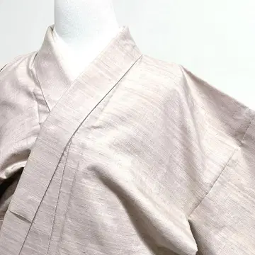 코몬  이로무지 베이지 더스티 컬러 문양 없는 기모노 043k d