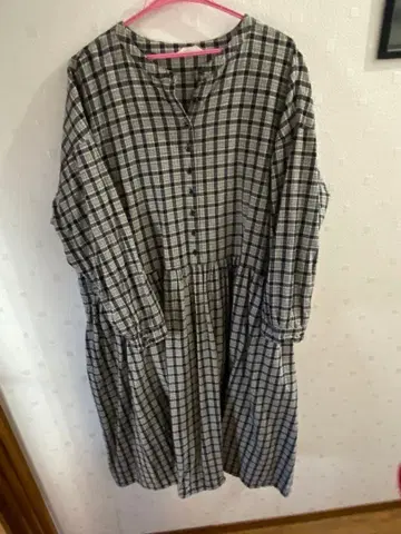 soulberry 체크 무늬 긴팔 원피스