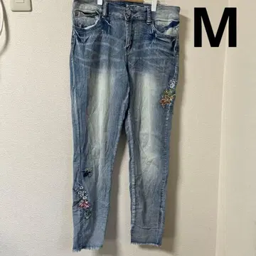 레어 Indigo Rein [ 13 ] 자수 스키니진