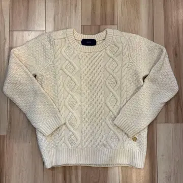 SHIPS 아이보리 케이블 니트 스웨터 긴팔