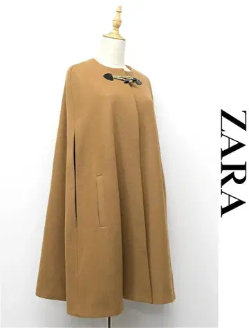 C514/새상품급 ZARA 자라 MANTECO 마테코 케이프 코트 판초