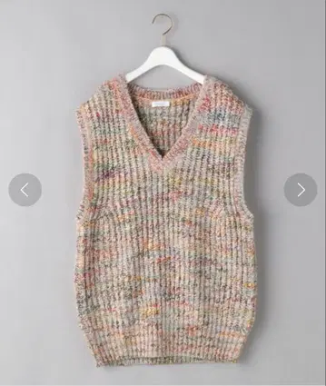 BEAUTY&YOUTH 멀티 컬러 니트 베스트