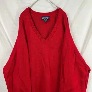 USA제 90s lans'end 란즈엔드 두꺼운 V넥 니트