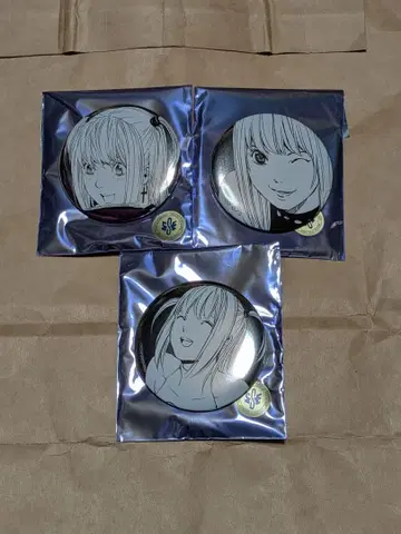 데스노트전 미사미사 캔뱃지 3개 세트 미사토