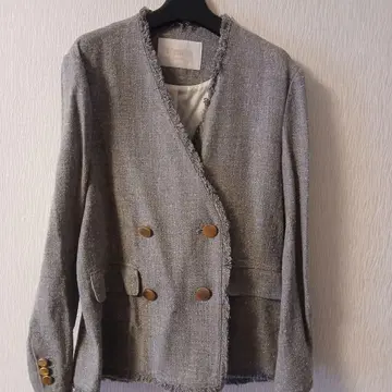 Unaca 노카라 더블 자켓