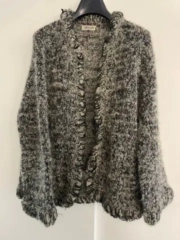 빈티지 루프 니트 가디건