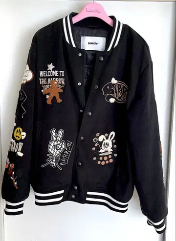 BARROW 바시티 자켓 블랙