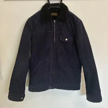 랭글러 나노 유니버스 콜라보 네이비 코듀로이 보아 자켓