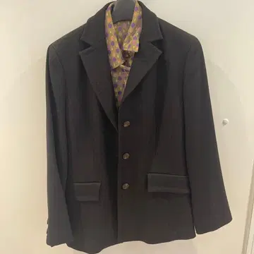 블랙 테일러드 자켓 세트