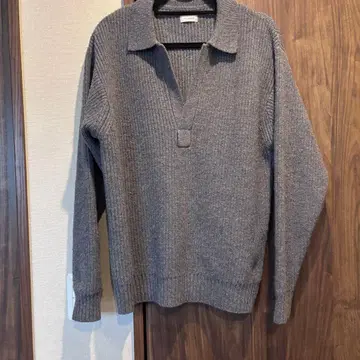 WALENODE 그레이 폴로넥 니트 긴팔