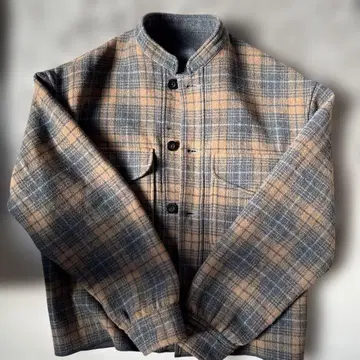 Pendleton 체크 무늬 울 자켓