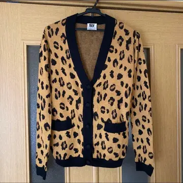 SLY 레오파드 무늬 가디건