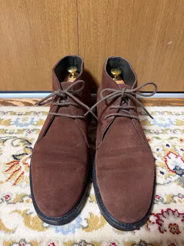 BOEMOS B&Y 브라운 스웨이드 처카 부츠 40