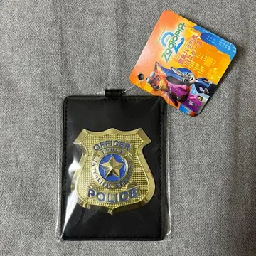 주토피아 2 경찰 배지풍 패스 케이스 디즈니 닉 주디 카드 케이스