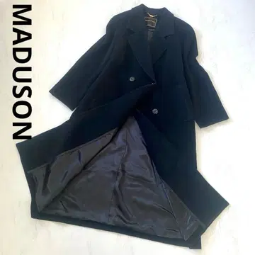 MADUSON 마듀손 온워드 체스터 코트 블랙 울 100