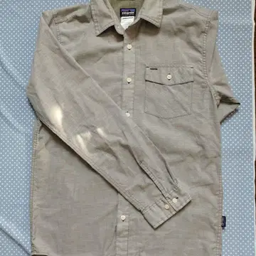 patagonia 오가닉 코튼 긴팔 셔츠 그레이