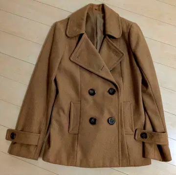 카멜 베이지 피 코트 퍼 포함