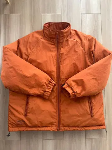 새상품급 오렌지 풀 집업 나일론 자켓 M 사이즈