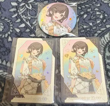 프로세카 감사제 그리팅 카드 캔뱃지 시노노메 에나 금박 N 세트