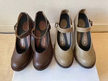 Re:getA 리게타 벨트 포함 플레인 힐 펌프스 일본제 S 사이즈