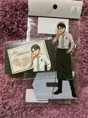 마리오네 크레이프 리바이 아크릴 스탠드 특전 카드