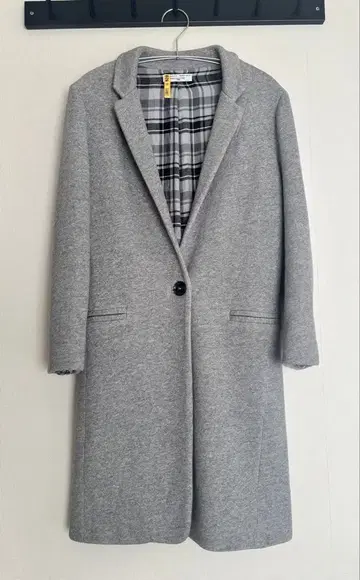 ZARA M 그레이 체스터 코트