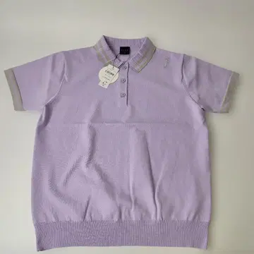 택 포함 미사용 새상품 HERG1 플리츠 카라 니트 폴로