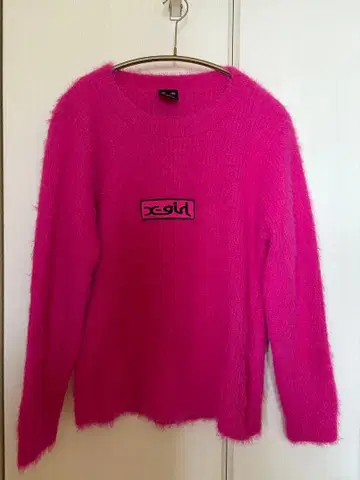 X-girl 샤기 스웨터