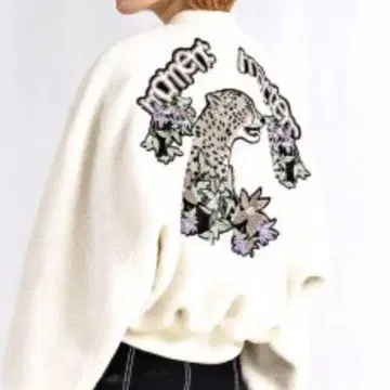 MARC CAIN 마크케인 호랑이 자수 보아 블루종