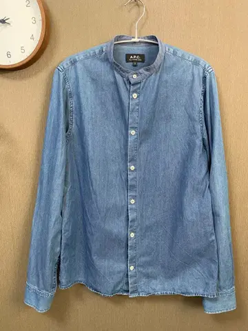 A.P.C. 아페쎄 데님 셔츠 스탠드 카라