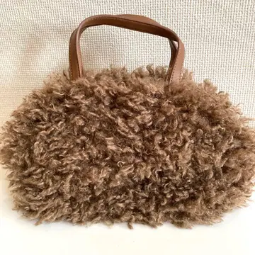 [ 미사용 새상품 ] Ray BEAMS 퍼 백 2way 숄더 토트백