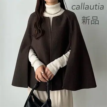 새상품 callautia 슬릿 슬리브 케이프 코트