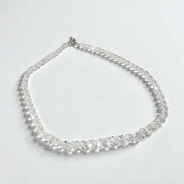 크리스탈 목걸이 41cm 투명