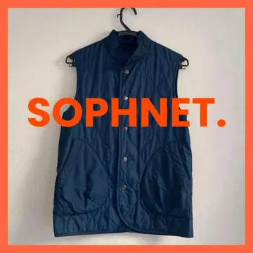 SOPHNET. 소프넷 퀼팅 베스트 네이비 S