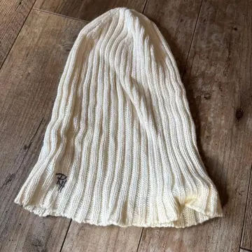 론 헤르만 화이트 리브 니트 모자