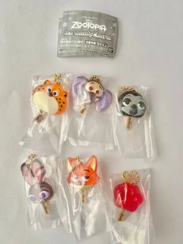 주토피아 아이스캔디 참 전 6종 컴플리트 아이스캔디