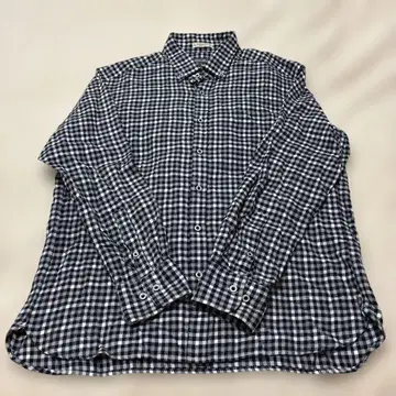 Eddie Bauer 피마 코튼 버튼 다운 체크 셔츠