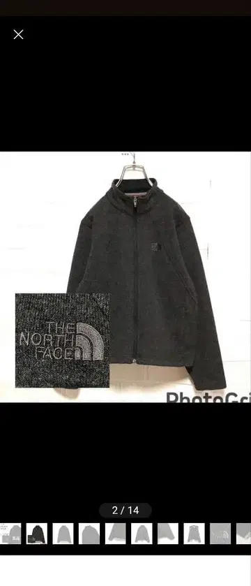 THE NORTH FACE 플리스 자켓 다크 그레이