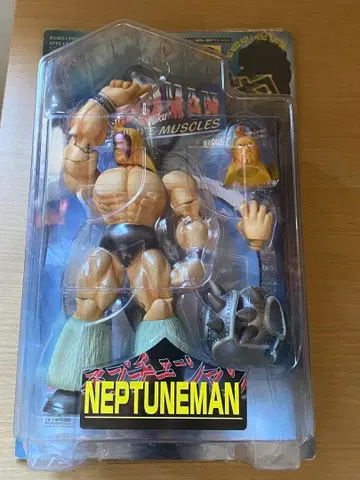 [ 미개봉 ] 로망도 얼티밋 머슬즈 넵튠맨 보라색 코스튬