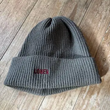 그레이 LONER 니트 모자