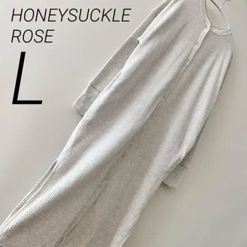 허니서클 로즈 원피스 와플 라이트 그레이 L