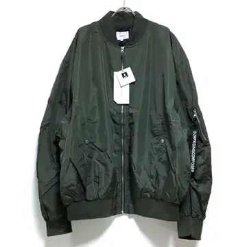 새상품 드롭 숄더 오버 사이즈 MA-1 남성용 카키 XL